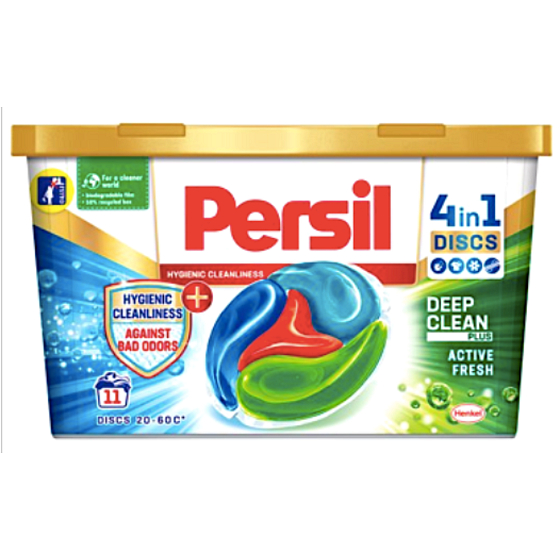 Persil Discs 4v1 kapsle na praní, všechny druhy prádla i na sportovní oblečení box 11 dávek 275 g