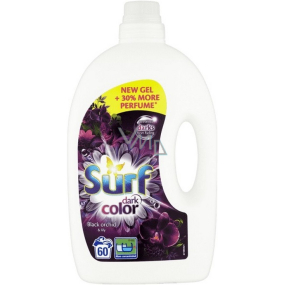 Surf Black Midnight prací gel na tmavé prádlo 60 dávek 3 l