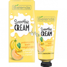 Bielenda Smoothie Cream Banán + Meloun + Probiotika energetizující krém na obličej a dekolt 50 ml