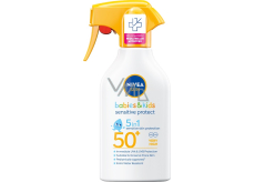 Nivea Sun Babies & Kids Sensitive Protect OF50 5v1 sprej na opalování pro děti 270 ml