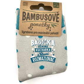 Albi Bambusové ponožky Babička, velikost 37 - 42