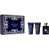Versace Dylan Blue pour Homme toaletní voda 50 ml + balzám po holení 50 ml + sprchový gel 50 ml, dárková sada pro muže