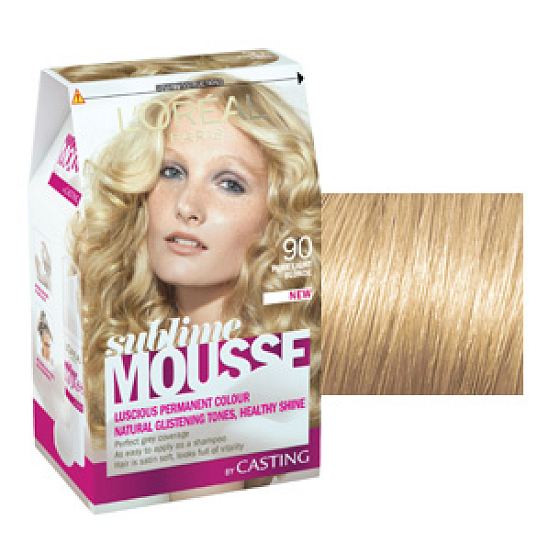 Loreal Paris Sublime Mousse barva na vlasy 90 pravá světlá blond