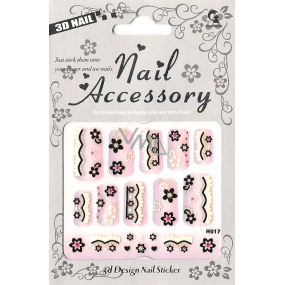 Nail Accessory 3D nálepky na nehty č. 5 1 aršík