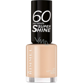 Rimmel London 60 Seconds Super Shine Nail Polish lak na nehty 513 Lets Get Nude 8 ml