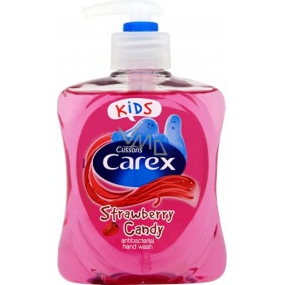 Carex Strawberry Candy Kids Jahoda antibakteriální tekuté mýdlo 250 ml