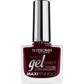 Deborah Milano Gel Effect Nail Enamel gelový lak na nehty 06 Red Boudoir 11 ml