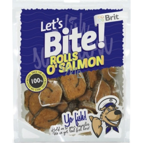 Brit Lets Bite Losos rolky pamlsek pro psy 400 g