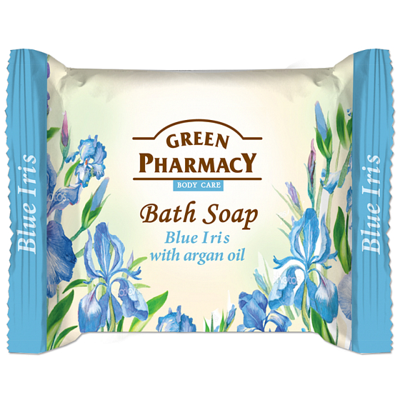 Green Pharmacy Modrý Iris a Arganový olej toaletní mýdlo 100 g
