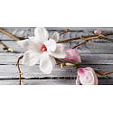 Millefiori Milano Icon Magnolia Blossom & Wood - Květy magnólie a Dřevo vůně do auta Classic růžová 47 g