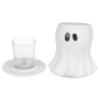 Yankee Candle Halloween Glowing Ghost svícen keramický na čajovou svíčku malý 12 x 12 cm