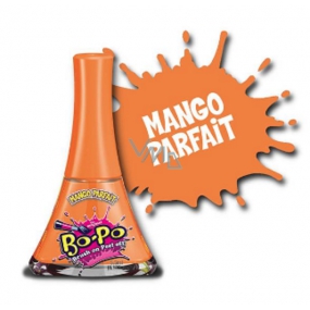 Bo-Po Lak na nehty slupovací oranžový s vůní Mango Parfait pro děti 5,5 ml