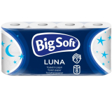 Big Soft Luna toaletní papír bílý 160 útržků 3 vrstvý 8 kusů
