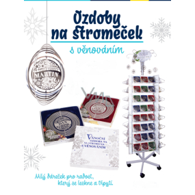 Albi Ozdoba na stromeček s věnováním K Vánocům z lásky, průměr 10 cm