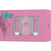Nike Sweet Blossom Woman toaletní voda 75 ml + sprchový gel 75 ml + tělové mléko 75 ml, dárková sada pro ženy