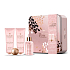Grace Cole Vanilka & Mandle pěna do koupele 50 ml + krém na ruce a nehty 50 ml + tělové mléko 50 ml + šumivá koule do koupele 25 g + plechová dóza, kosmetická sada pro ženy