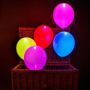 Balónek LED svítící mix barev 30 cm 5 kusů