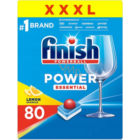 Finish Power Essential Lemon Sparkle tablety do myčky nádobí 80 kusů