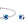 Charm Sterlingové stříbro 925 Oko, korálek na náramek symbol