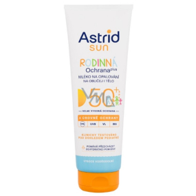 Astrid Sun OF50+ mléko na opalování rodinné 250 ml