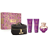 Versace Dylan Purple parfémovaná voda 100 ml + tělové mléko 100 ml + sprchový gel 100 ml + kufřík, dárková sada pro ženy
