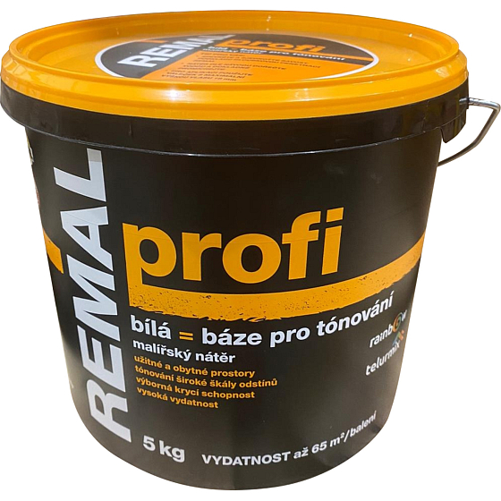 REMAL Profi malířská barva na sádrokarton a sanační omítky, 5 kg