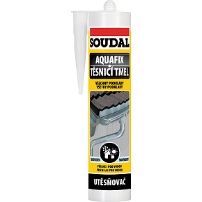 Soudal Aquafix těsnící tmel proti vodě, čirá, 300 ml Soudal Aquafix těsnící tmel proti vodě, čirá, 300 ml