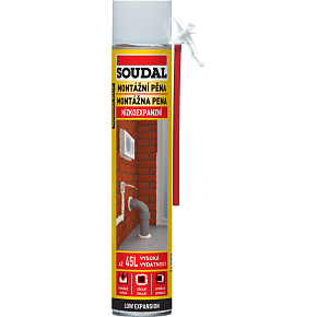 Soudal montážní pěna nízkoexpanzní trubičková, 750 ml Soudal montážní pěna nízkoexpanzní trubičková, 750 ml