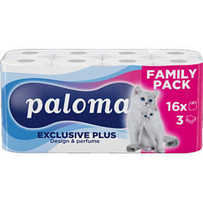 Paloma 3vrstvý toaletní papír Exclusive Soft Decor, 16 rolí