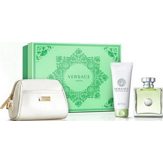 Versace Versense toaletní voda pro ženy 100 ml + tělové mléko 100 ml + kosmetická taštička, dárková sada