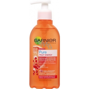 Garnier Skin Naturals Pure Fruit Energy energizující čisticí gel dávkovač 200 ml