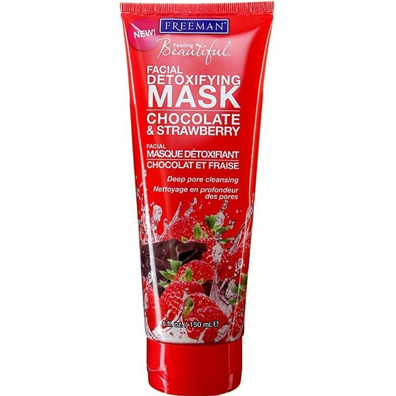 Freeman Feeling Beautiful Čokoláda a Jahody detoxifikační pleťová maska 150 ml