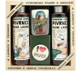 Bohemia Gifts Pivrnec sprchový gel 250 ml + šampon na vlasy 250 ml + toaletní mýdlo 70 g + button I love pivo, kosmetická sada