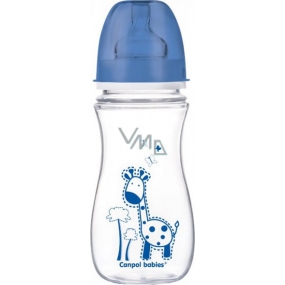 Canpol babies EasyStart Láhev plastová 12+ měsíců modrá bez BPA 300 ml