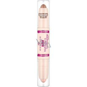 Essence 2in1 Highlight & Contouring Stick 2v1 korektor 20 Brownie 3,12 g