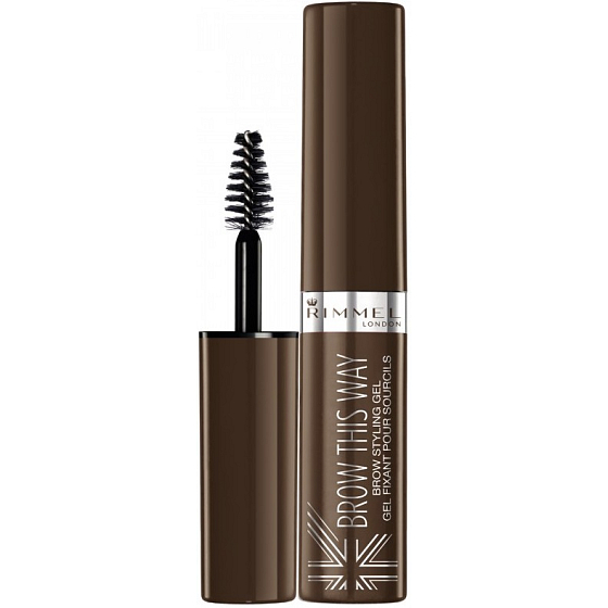 Rimmel London Brow This Way Brown Styling gelová řasenka pro úpravu obočí 002 Medium Brown 5 ml
