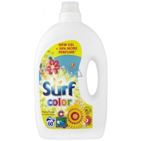 Surf Color Fruity Fiesta & Summer Flowers gel na praní barevného prádla 60 dávek 3 l