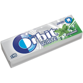 Wrigleys Orbit White Spearmint žvýkačky bez cukru dražé 10 kusů 14 g