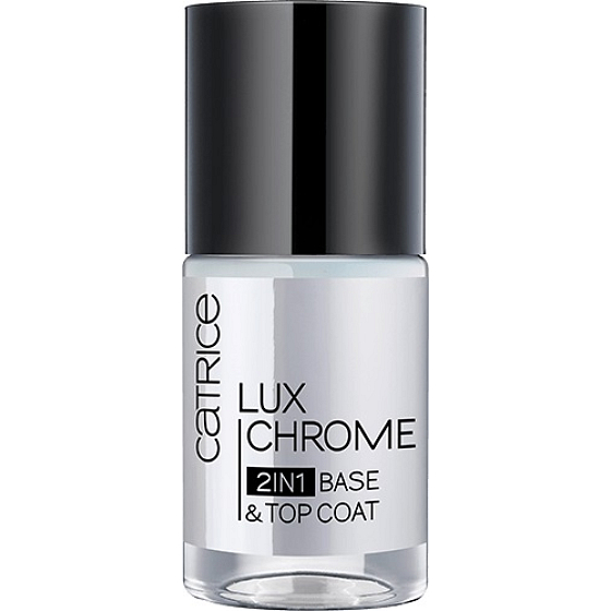 Catrice LuxChrome 2in1 Base & Top Coat podkladový a krycí lak na nehty 10 ml