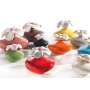 Millefiori Milano Air Design Difuzér květina nádobka pro vzlínání vůně pomocí porézní vrchní části mini zelená 2 kusy, 80 ml, 7 x 6 cm