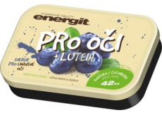 Energit Pro oči + Lutein Borůvka vitamínové tablety energie pro unavené oči 42 tablet