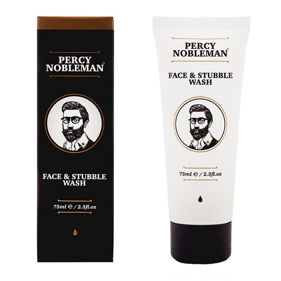 Percy Nobleman Čisticí gel na obličej a vousy z kokosových ořechů a s glycerinem 75 ml