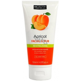 Beauty Formulas Revitalising Apricot - Meruňka obličejový peeling pro všechny typy pleti 150 ml