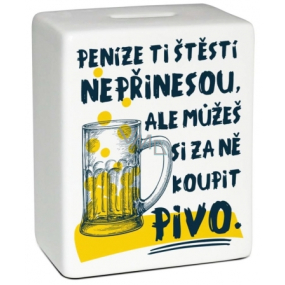 Albi Pokladnička keramická cihlička Pivo 10 cm x 11,8 cm x 5 cm