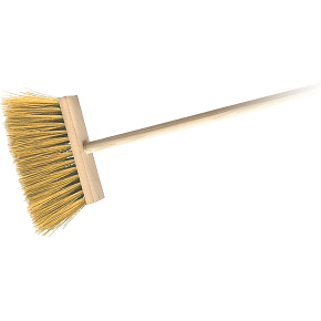 Spokar Koště zatloukané s holí, syntetické vlákna (PVC), hůl 120 cm, šířka 50 cm