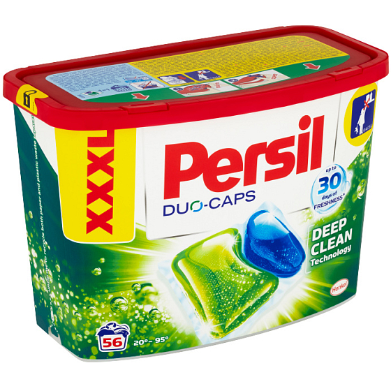 Persil Duo-Caps Regular univerzální gelové kapsle na praní bílé a stálobarevné prádlo 56 dávek x 23 g
