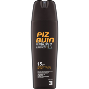 Piz Buin Ultra Light SPF15 ultra lehký hydratační fluid na opalování 200 ml sprej