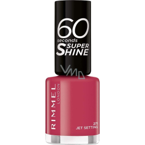 Rimmel London 60 Seconds Super Shine Nail Polish lak na nehty 271 Jet Setting 8 ml