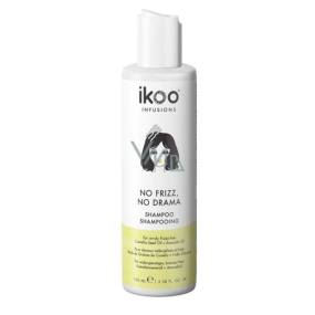 Ikoo No Frizz, No Drama šampon pro nepoddajné a kudrnaté vlasy 100 ml