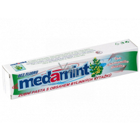 Medamint Bylinná pěnivá zubní pasta s příchutí máty bez fluoru 100 g